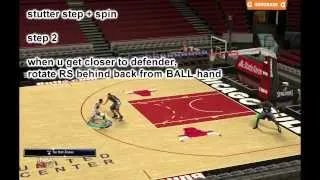 [EXBC] NBA2K14 tutorial CROSSOVER SPIN EASY PENETRATION