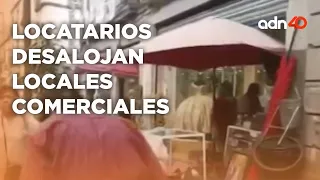 Locatarios desalojaron 6 locales comerciales dicen ser víctimas de grupos delictivos