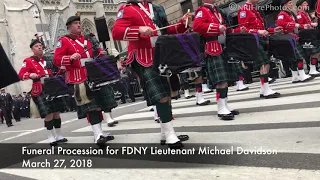 Funeral Procession for FDNY Lieutenant Michael Davidson March 27, 2018  MPEG 2 Program stream, 15 M