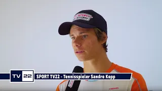 SPORT TV22: Tennisspieler Sandro Kopp - Training Seefeld