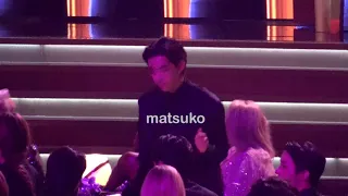 20220403 Grammy Awards - Cute V asking for water (BTS V focus fancam) 귀엽게 물 달라고 하는 뷔