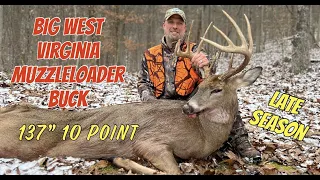 Self Filmed Big West Virginia Late Season Muzzleloader 10 Point Whitetail Buck Harvest