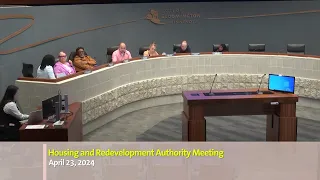 April 23, 2024 Housing and Redevelopment Authority Meeting