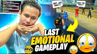 Last Very Emotional Gameplay in Indian Server Against Red Criminal Youtuber's Squad - Free Fire Max