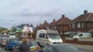 Hartlepool United's Promotion Parade on Open Top Bus