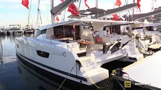 2019 Fountaine Pajot Lucia 40 Catamaran - Walkaround - 2018 Cannes Yachting Festival