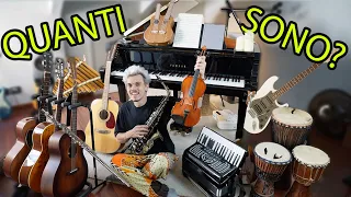 TUTTI (ma proprio tutti) i miei STRUMENTI MUSICALI.