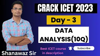 Day 3 - Data Analysis & Venn Diagrams | Crack ICET 2023 | ICET 10Q | Data Interpretation