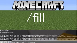 How to Use the Fill Command in Minecraft! | PS4, XBOX, PC | 2021