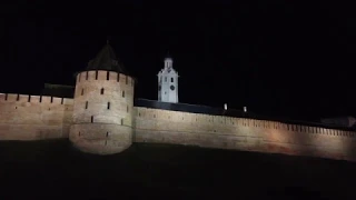 The Velikiy Novgorod Kremlin. Video DJI OSMO MOBILE 4K 60fps