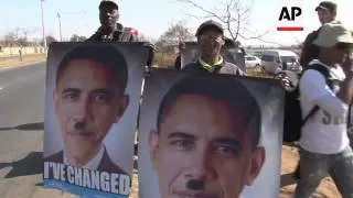 Protest in Soweto against Obama's visit to South Africa