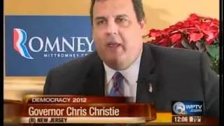 Chris Christie in South Florida campaigning for Romney