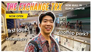 FINALLY! The Exchange TRX! New mall in KL First impressions - Rooftop park and luxury shops