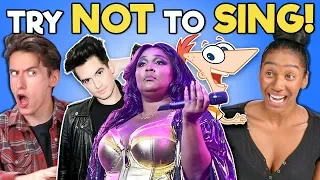 Teens React To Try Not To Sing Along Challenge (Lizzo, Normani, Panic! At The Disco)