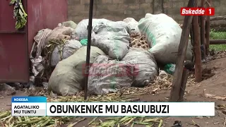 Ttuntu Abasuubuzi abakolera mu katale ka leerwe mu ndeeba,balaajana olwobujama obususse