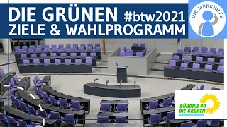 Die Grünen - Ziele & Wahlprogramm (Auszug) einfach erklärt - Dafür stehen Die Grünen - BTW 2021