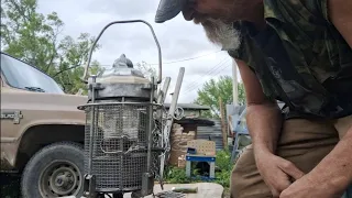 Survivalism:Post Apocalyptic Steampunk Oil Lantern from scrap parts