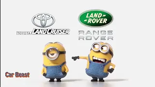 Range Rover  VS Land Cruiser  V8 minions style #tiktok #shorts