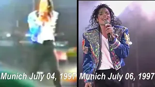 Michael Jackson - B.O.T.D.F - HIStory World Tour in Munich 04 vs 06 July 1997 - (Comparison)