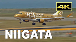 [4K] Plane Spotting at Niigata Airport [KIJ/RJSN] in Japan / 新潟空港 / Fairport