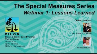 PILON SGBV Special Measures Series: Webinar 1: Lessons Learned