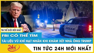 Hé lộ thông tin mới về số tài liệu mật FBI tìm kiếm khi khám xét tư dinh của ông Donald Trump. TV24h