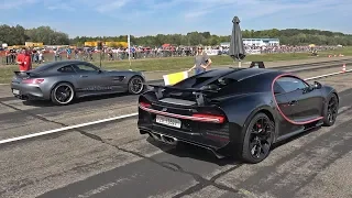 1500HP Bugatti Chiron vs 760HP RENNtech Mercedes-AMG GTR