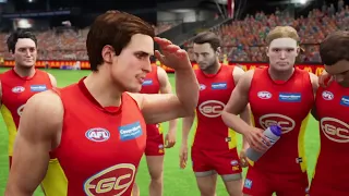 AFL GWS VS Gold Coast Highlights R3 2022 AFL Evolution 2