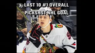 NHL Last 10 #1 Overall Picks First Career Goal