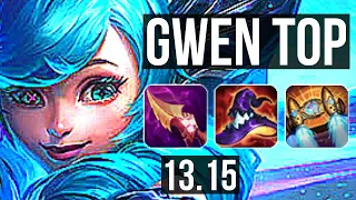 GWEN vs AATROX (TOP) | 7 solo kills, 800+ games | NA Challenger | 13.15