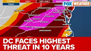 Washington DC Under Highest Threat Of Severe Weather In More Than 10 Years As Severe Outbreak Looms
