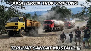 Colt Diesel Truck Heroic Action !!! Pulling Truck At Batu Jomba Climb