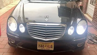 2009 W211 E350 LED H7 Headlight Install