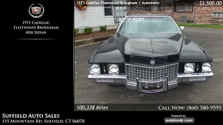 Used 1971 Cadillac Fleetwood Brougham | Suffield Auto Sales, Suffield, CT - SOLD