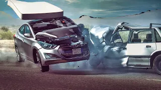 محاكي الحوادث - حوادث تفحيط وهجولة واقعية 2#🔥Arab drift crash BeamNG drive