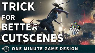 Enter cutscenes like this.... - One Minute Game Design - Cinematics