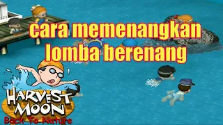 cara memenangkan lomba berenang - harvest moon back to nature