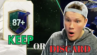 KEEP OR DISCARD SQUAD BUILDER CHALLENGE! 87+ Base, WW or Team of the Year Icon Pick! FC24