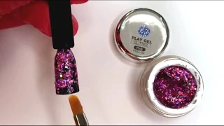 Trendnails Play Gel GLITTER | Обзор глиттер-гелей ТРЕНД | Глиттерный гель