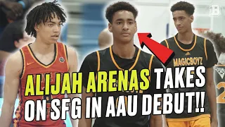 Alijah Arenas makes his AAU debut vs Lebron's Strive for Greatness team!! Compton Magic vs SFG