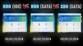 Windows VISTA HDD vs SSD Boot Time Comparison !
