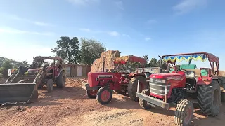 2 Tractors Mahindra 575 DI XP PLUS and Mahindra YUVO 575 Working as Usual | tractor