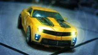 Transformers Stop Motion - Bumble Bee VS Barricade 競速與毀滅