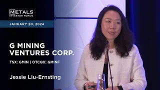 Jessie Liu-Ernsting of G Mining Ventures presents at Metals Investor Forum | January 19-20, 2024