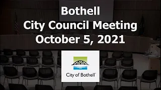 Bothell City Council Meeting - October 5, 2021