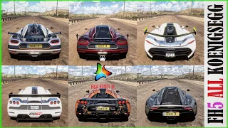 All Koenigsegg Top Speed Battle | Forza Horizon 5 (FH5) Top Fastest Koenigsegg Car - 4K60fps