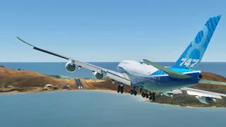 Big Planes At EXTREME Short Runway Remote Island Airport In MSFS2020