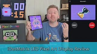 PROGRAMMABLE LED SIGN - iDotMatrix LED Pixel Art Display Review
