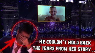 Simon Cowell couldn't hold back tears while talking to Nightbirde on America's Got Talent