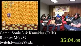 Sonic 3 & Knuckles Speed Run (47:47), Part 3 (AGDQ 2012)